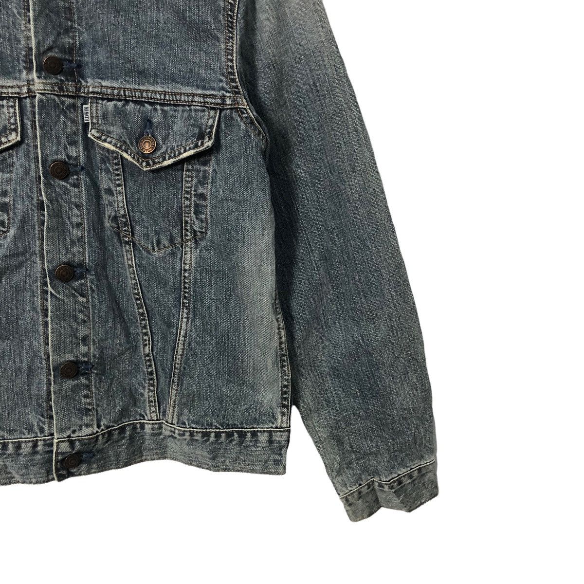 Edwin Vintage Edwin Jeans Button Ups Faded Denim Jacket Size US S / EU 44-46 / 1 - 2 Thumbnail