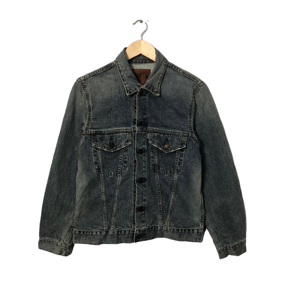 Edwin Vintage Edwin Jeans Button Ups Faded Denim Jacket Size US S / EU 44-46 / 1 - 1 Thumbnail