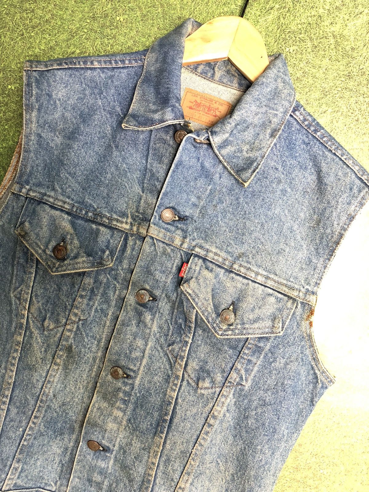 Levi's Vintage Clothing × Vintage VINTAGE 80s LEVI’S 70505-0217 DISSTRESSED DENIM JACKET Size US M / EU 48-50 / 2 - 2 Thumbnail