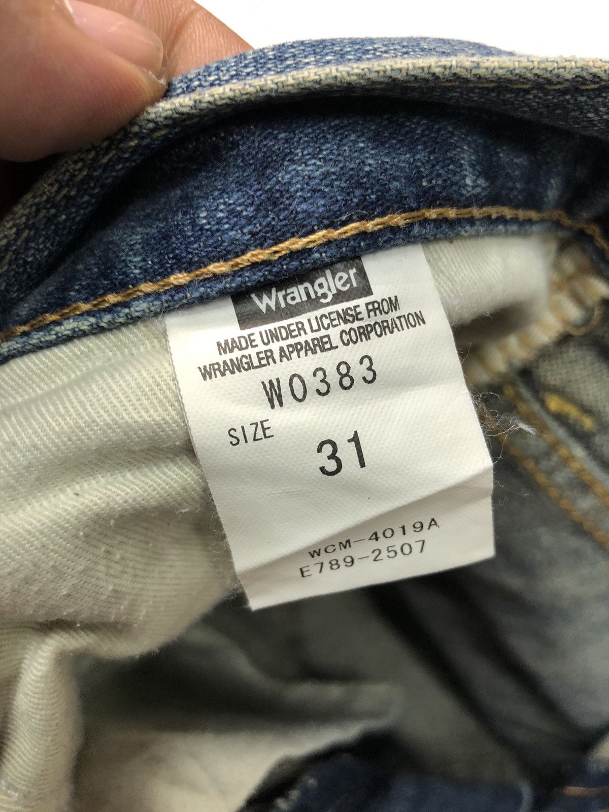Vintage × Wrangler VINTAGE WRANGLER BLUE WASH DISSTRESSED DENIM Size US 31 - 6 Thumbnail