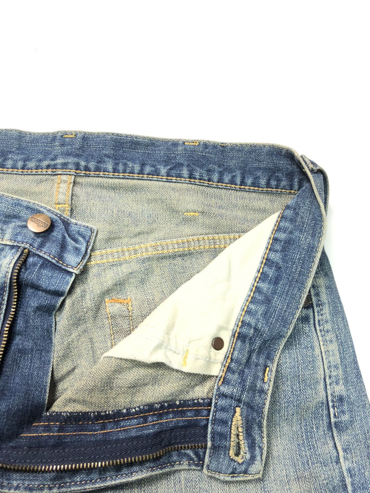 Vintage × Wrangler VINTAGE WRANGLER BLUE WASH DISSTRESSED DENIM Size US 31 - 5 Thumbnail