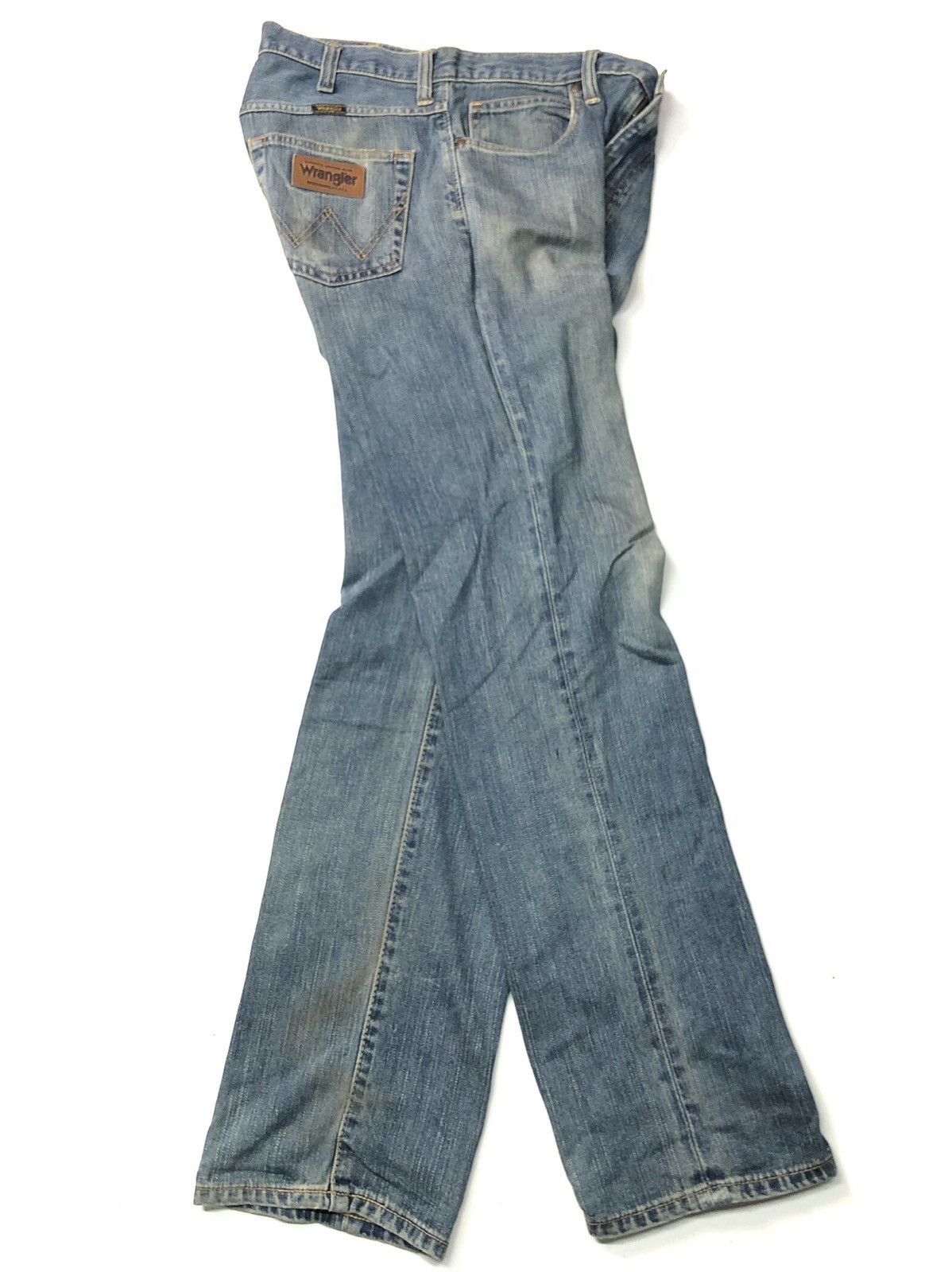 Vintage × Wrangler VINTAGE WRANGLER BLUE WASH DISSTRESSED DENIM Size US 31 - 1 Thumbnail