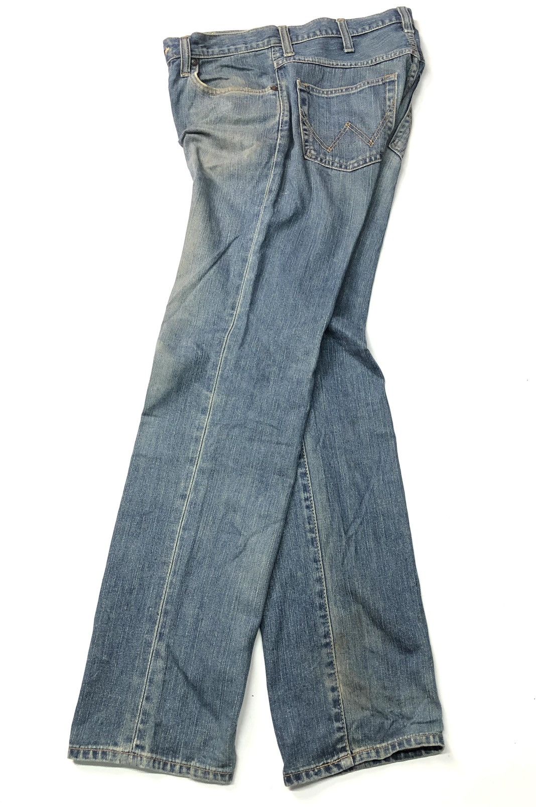 Vintage × Wrangler VINTAGE WRANGLER BLUE WASH DISSTRESSED DENIM Size US 31 - 2 Thumbnail