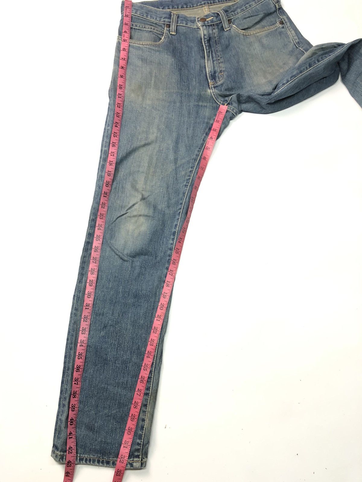 Vintage × Wrangler VINTAGE WRANGLER BLUE WASH DISSTRESSED DENIM Size US 31 - 13 Thumbnail
