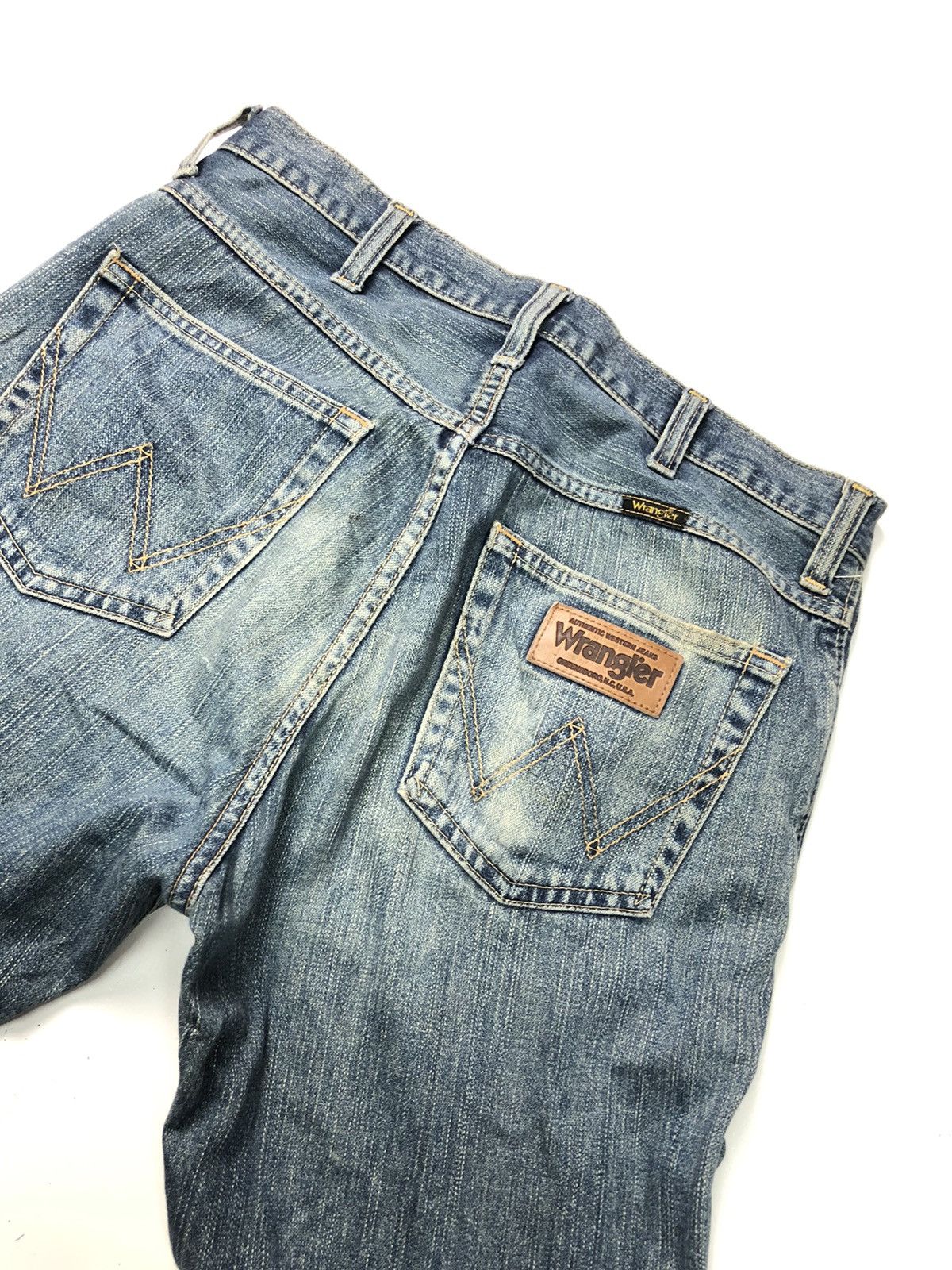 Vintage × Wrangler VINTAGE WRANGLER BLUE WASH DISSTRESSED DENIM Size US 31 - 9 Thumbnail
