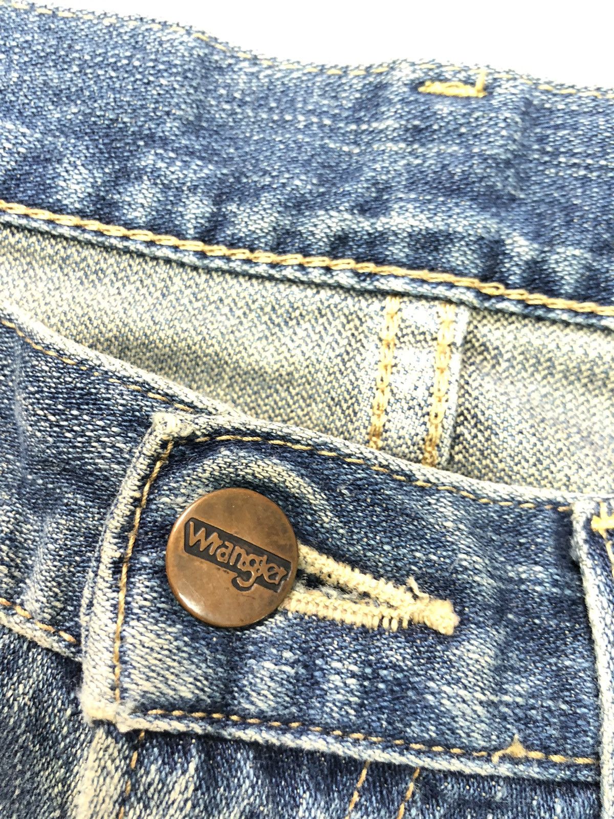 Vintage × Wrangler VINTAGE WRANGLER BLUE WASH DISSTRESSED DENIM Size US 31 - 4 Thumbnail