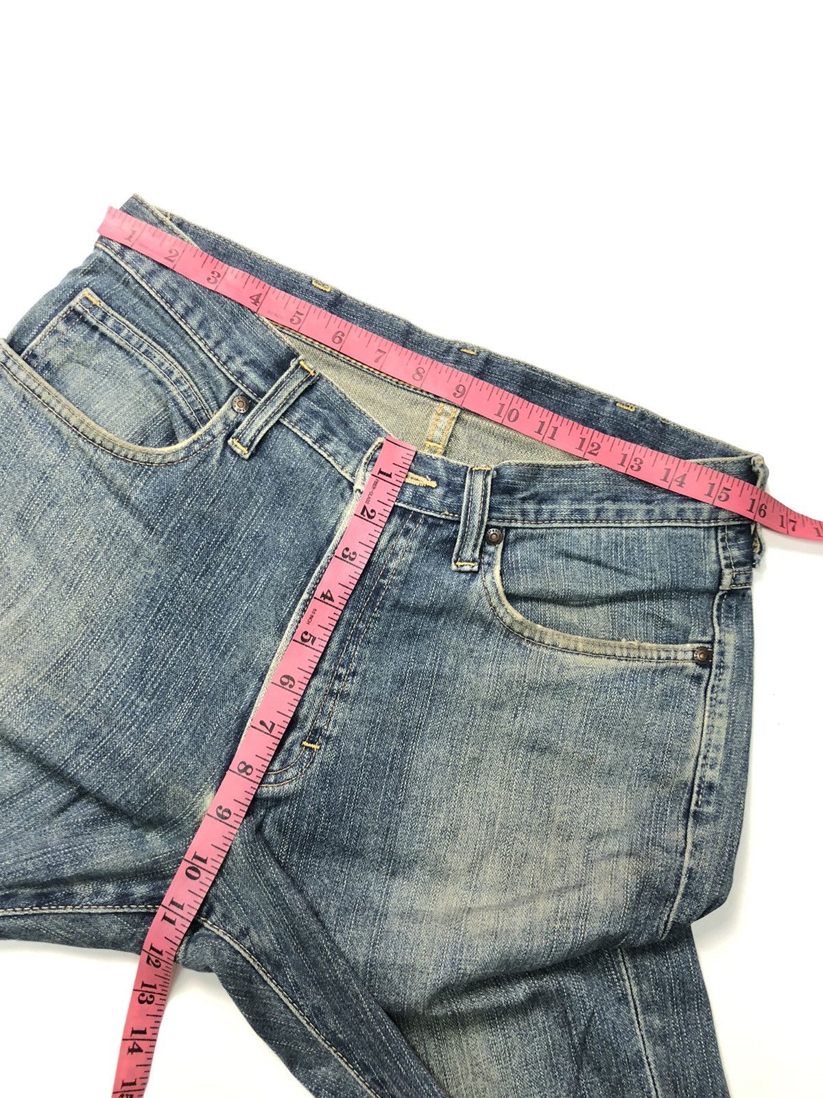 Vintage × Wrangler VINTAGE WRANGLER BLUE WASH DISSTRESSED DENIM Size US 31 - 12 Thumbnail