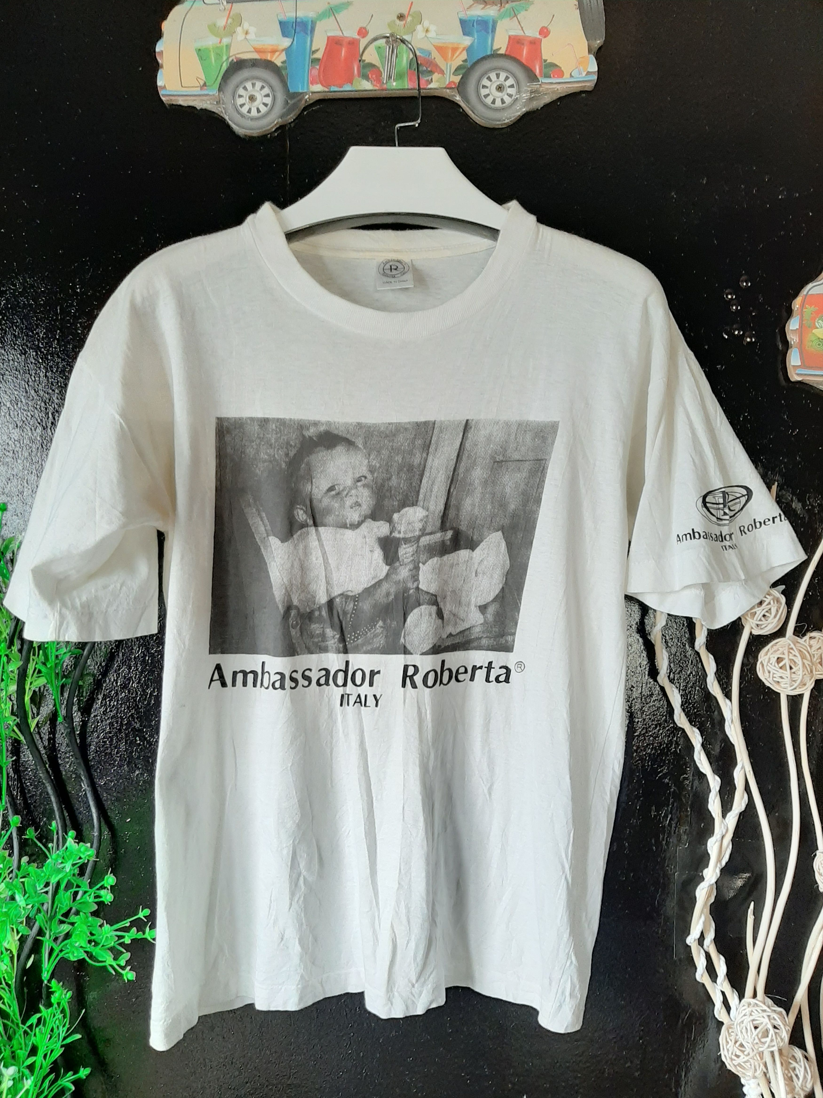 Designer × Vintage VINTAGE 90s AMBASSADOR ROBERTA ITALY BABY PRINTED Size US M / EU 48-50 / 2 - 1 Thumbnail