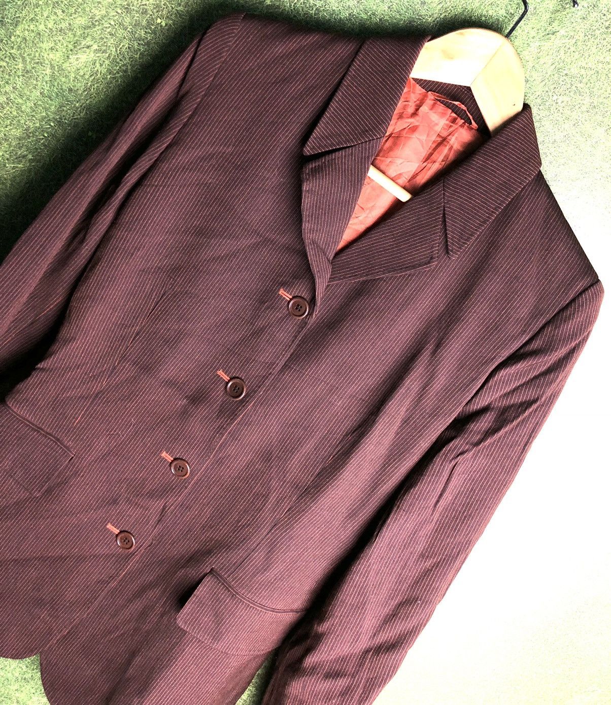 Designer × Paul Smith × Vintage VINTAGE PAUL SMITH STRIPE BLAZER WOOL Size US S / EU 44-46 / 1 - 2 Thumbnail