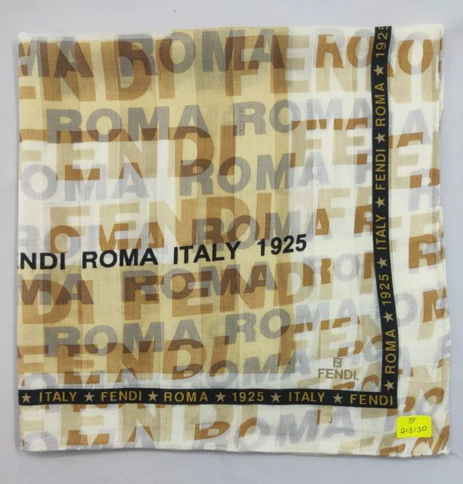 Fendi × Vintage Authentic Fendi Handkerchief/ Bandana - 3F213130 Size ONE SIZE - 4 Thumbnail