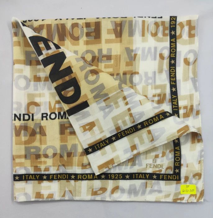 Fendi × Vintage Authentic Fendi Handkerchief/ Bandana - 3F213130 Size ONE SIZE - 1 Thumbnail