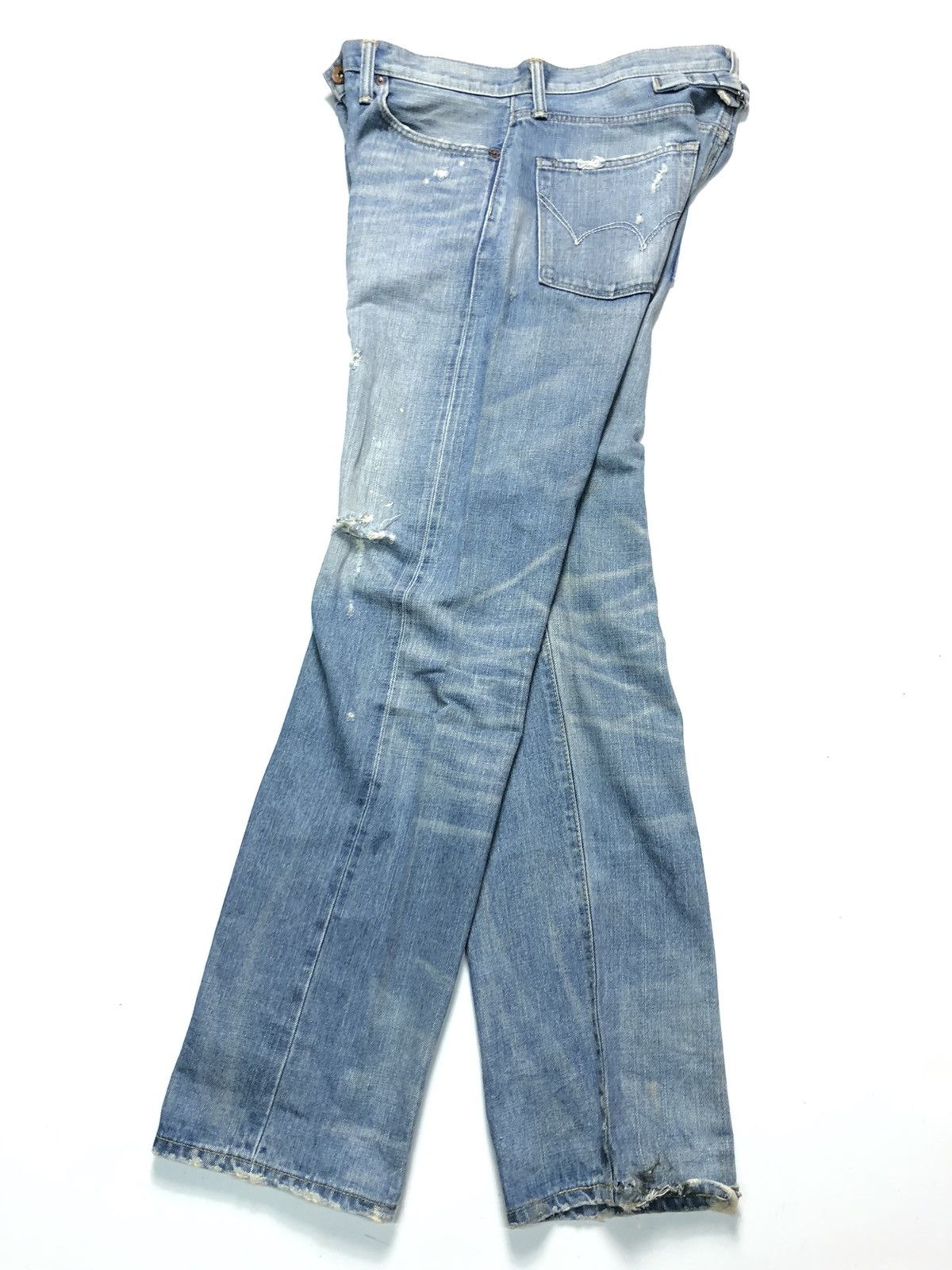 Edwin × Vintage VINTAGE EDWIN SELVEDGE DISTRESSED DENIM Size US 34 / EU 50 - 15 Thumbnail