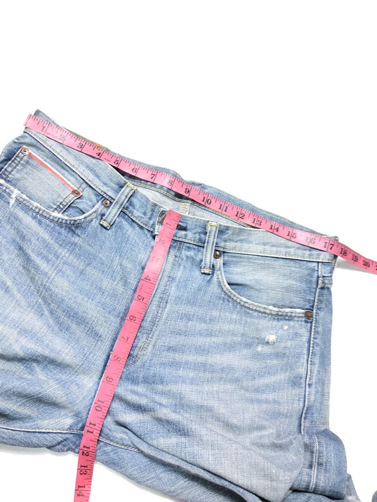 Edwin × Vintage VINTAGE EDWIN SELVEDGE DISTRESSED DENIM Size US 34 / EU 50 - 17 Thumbnail
