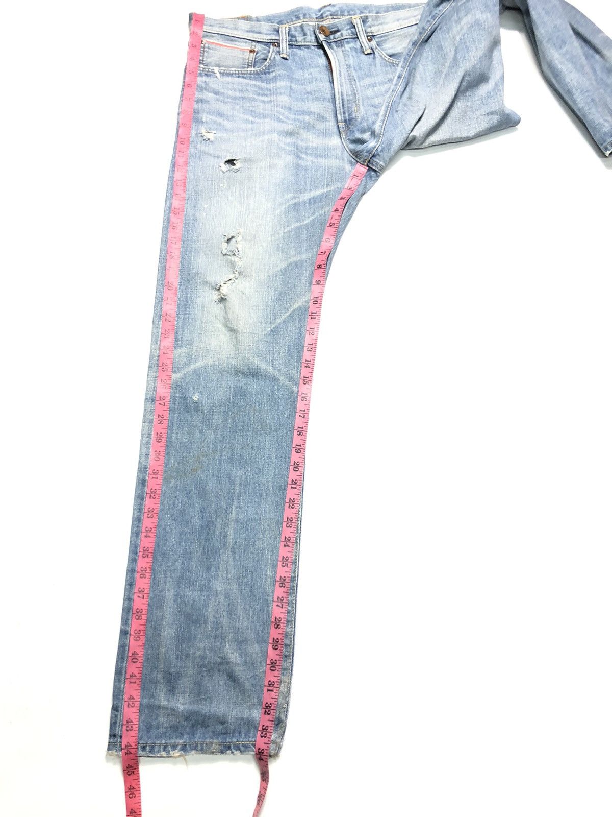 Edwin × Vintage VINTAGE EDWIN SELVEDGE DISTRESSED DENIM Size US 34 / EU 50 - 18 Thumbnail