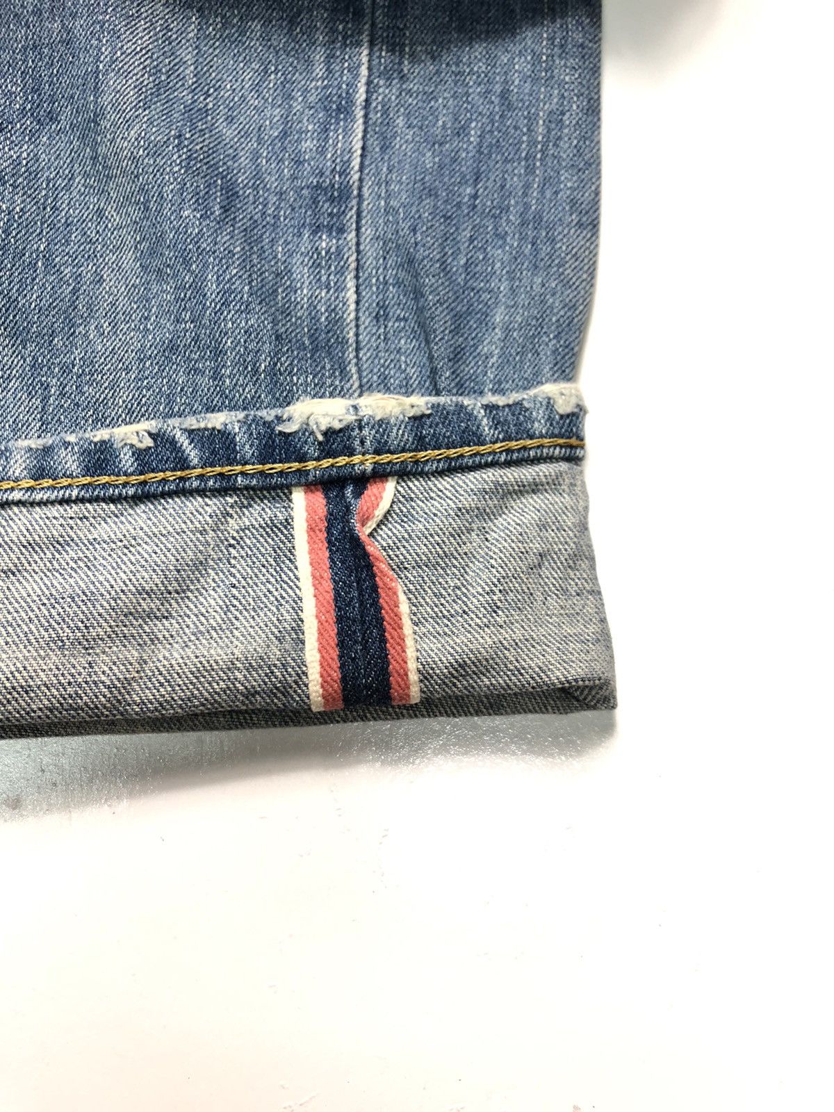 Edwin × Vintage VINTAGE EDWIN SELVEDGE DISTRESSED DENIM Size US 34 / EU 50 - 5 Thumbnail
