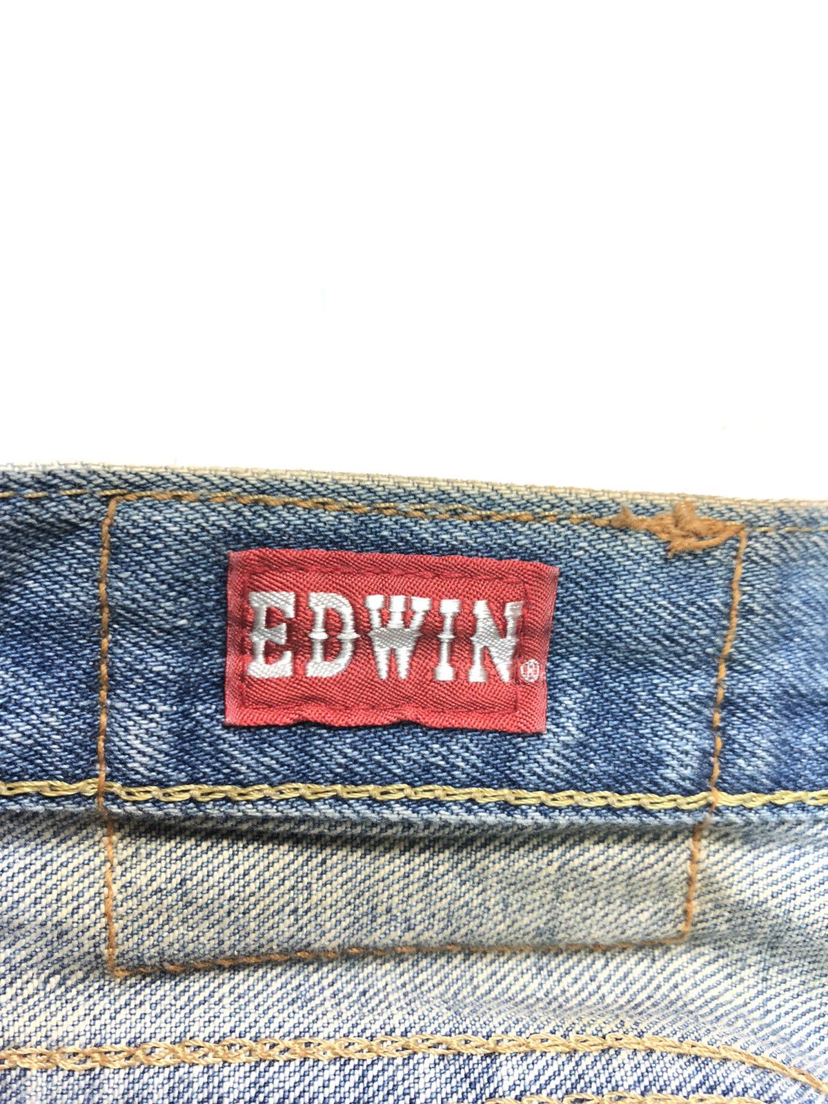Edwin × Vintage VINTAGE EDWIN SELVEDGE DISTRESSED DENIM Size US 34 / EU 50 - 7 Thumbnail