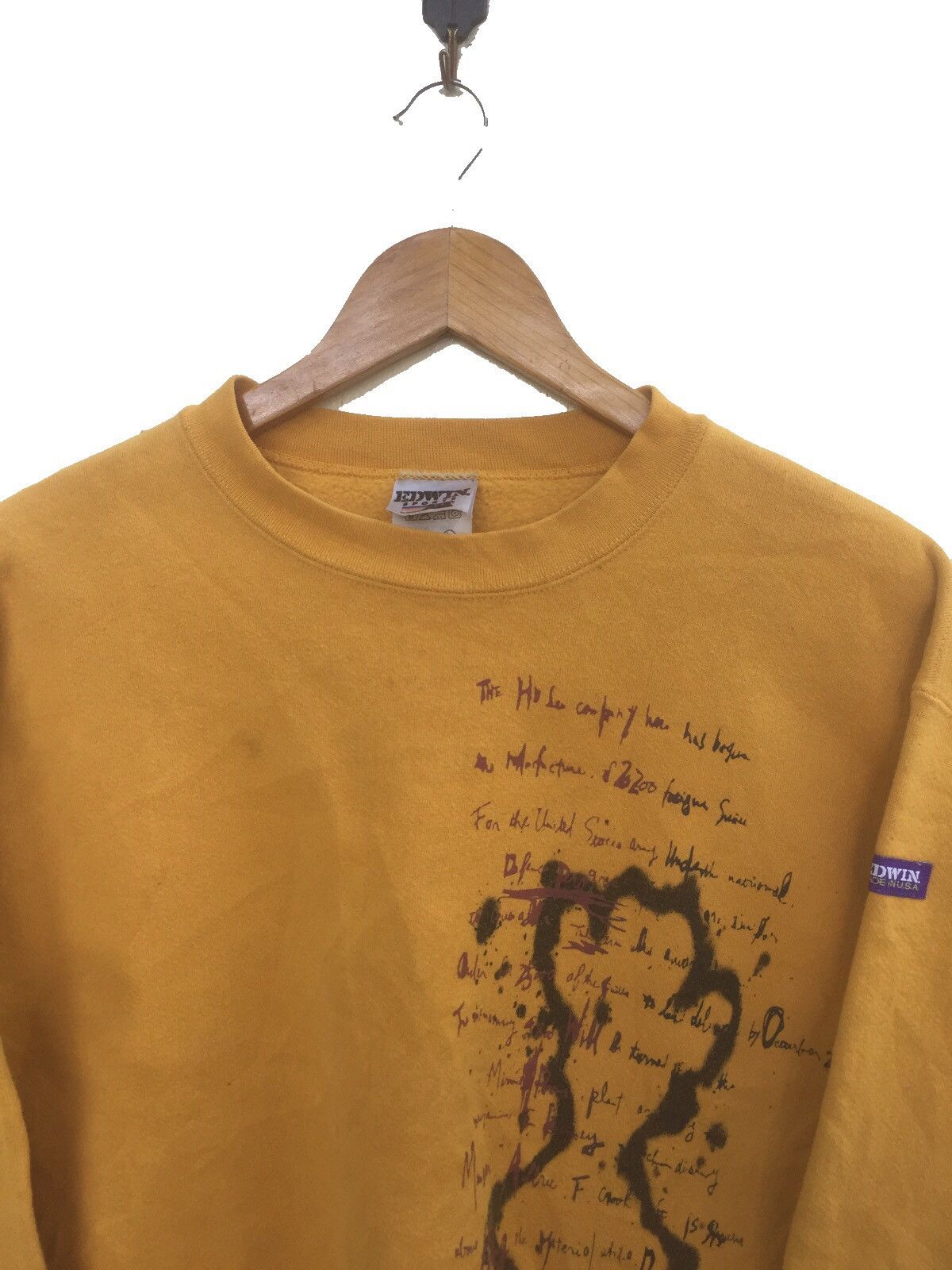 Edwin RARE VINTAGE EDWIN PULLOVER SWEATSHIRT Size US M / EU 48-50 / 2 - 3 Thumbnail