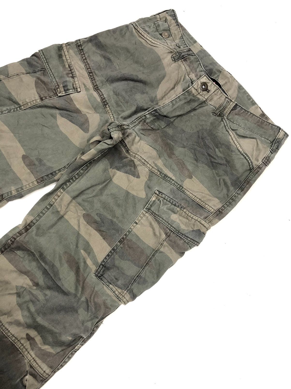 Airwalk × Japanese Brand AIRWALK CAMO TACTICAL CARGO MULTI POCKET PANTS Size US 30 / EU 46 - 6 Thumbnail