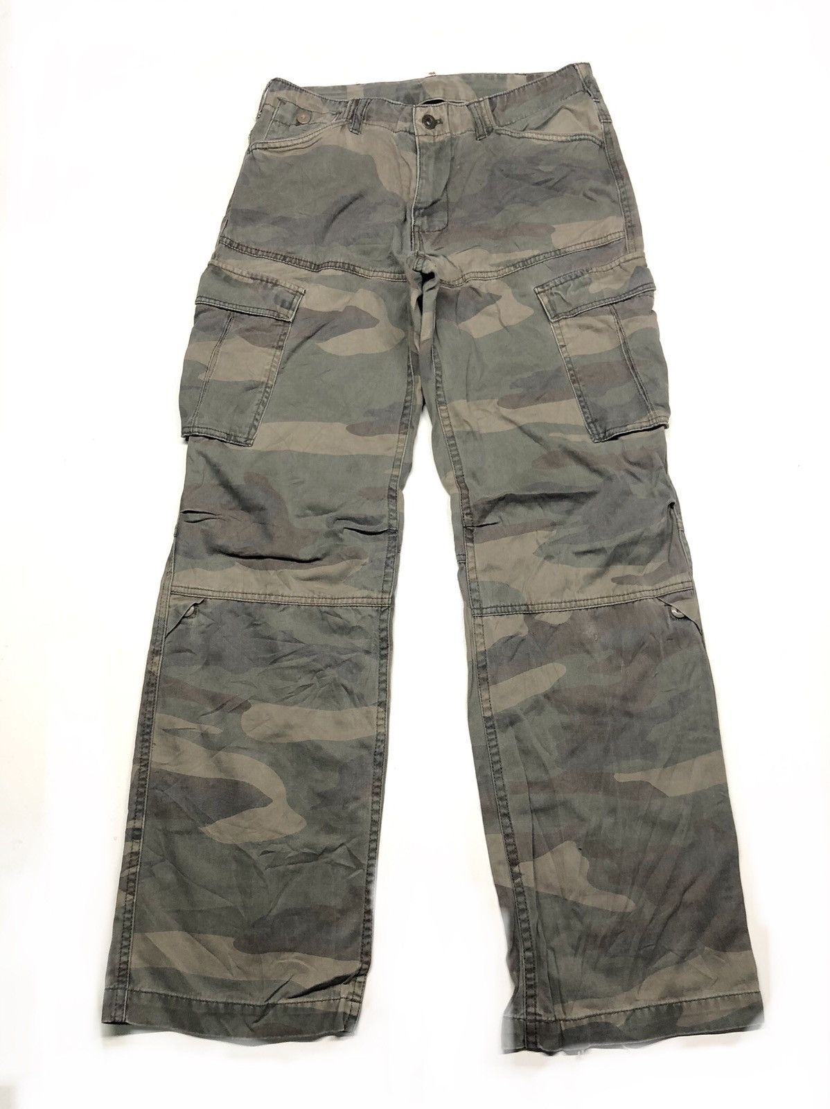 Airwalk × Japanese Brand AIRWALK CAMO TACTICAL CARGO MULTI POCKET PANTS Size US 30 / EU 46 - 3 Thumbnail