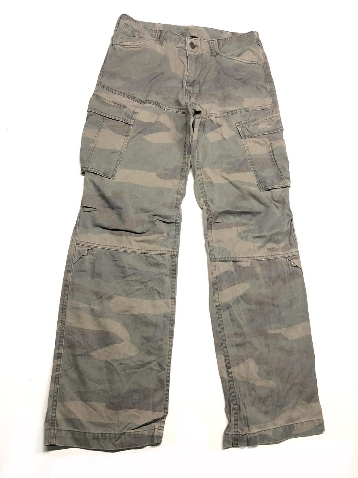 Airwalk × Japanese Brand AIRWALK CAMO TACTICAL CARGO MULTI POCKET PANTS Size US 30 / EU 46 - 4 Thumbnail