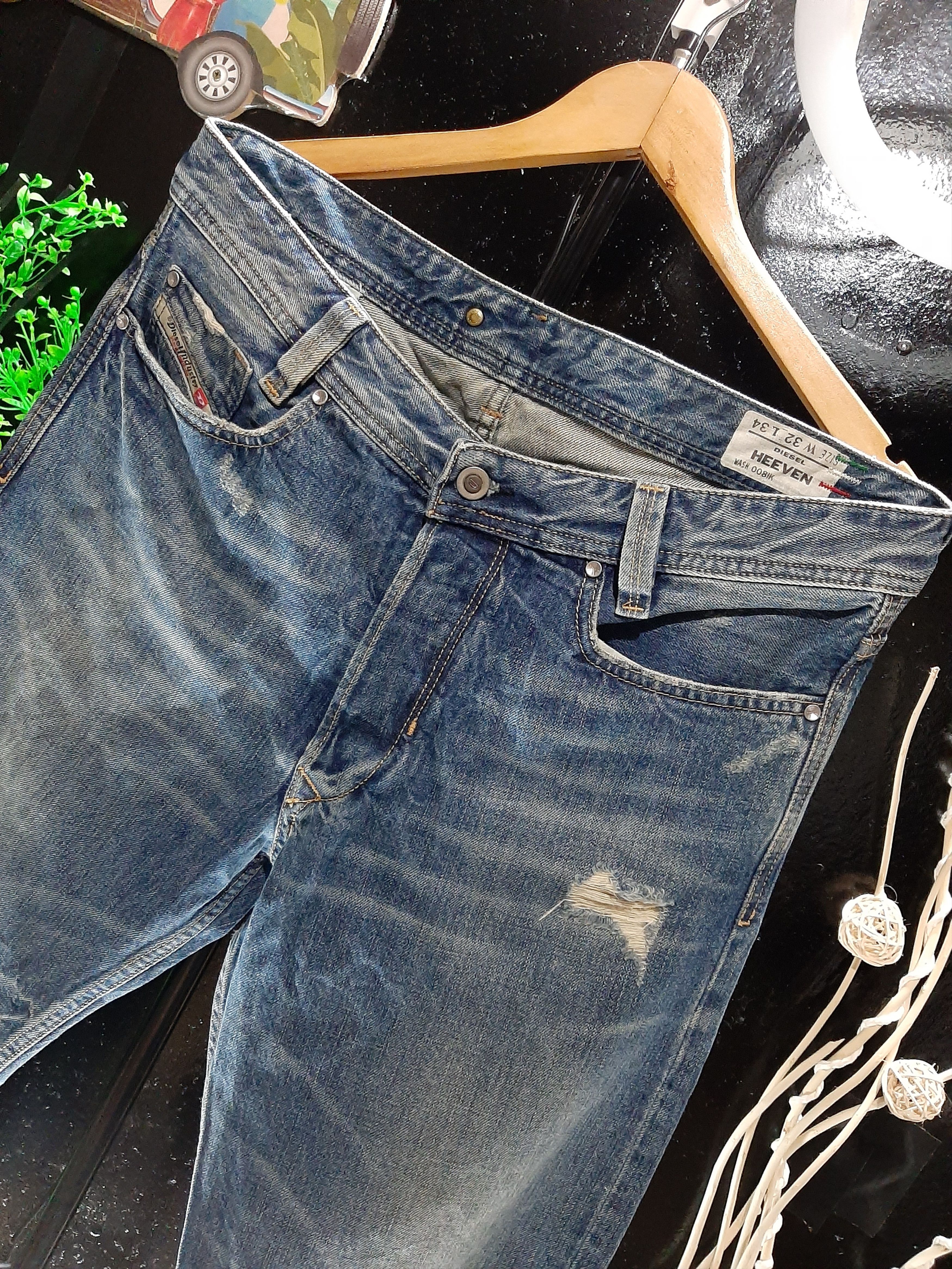 Diesel DIESEL HEEVEN DISTRESSED DENIM NICE DESIGN 👌 Size US 34 / EU 50 - 2 Thumbnail