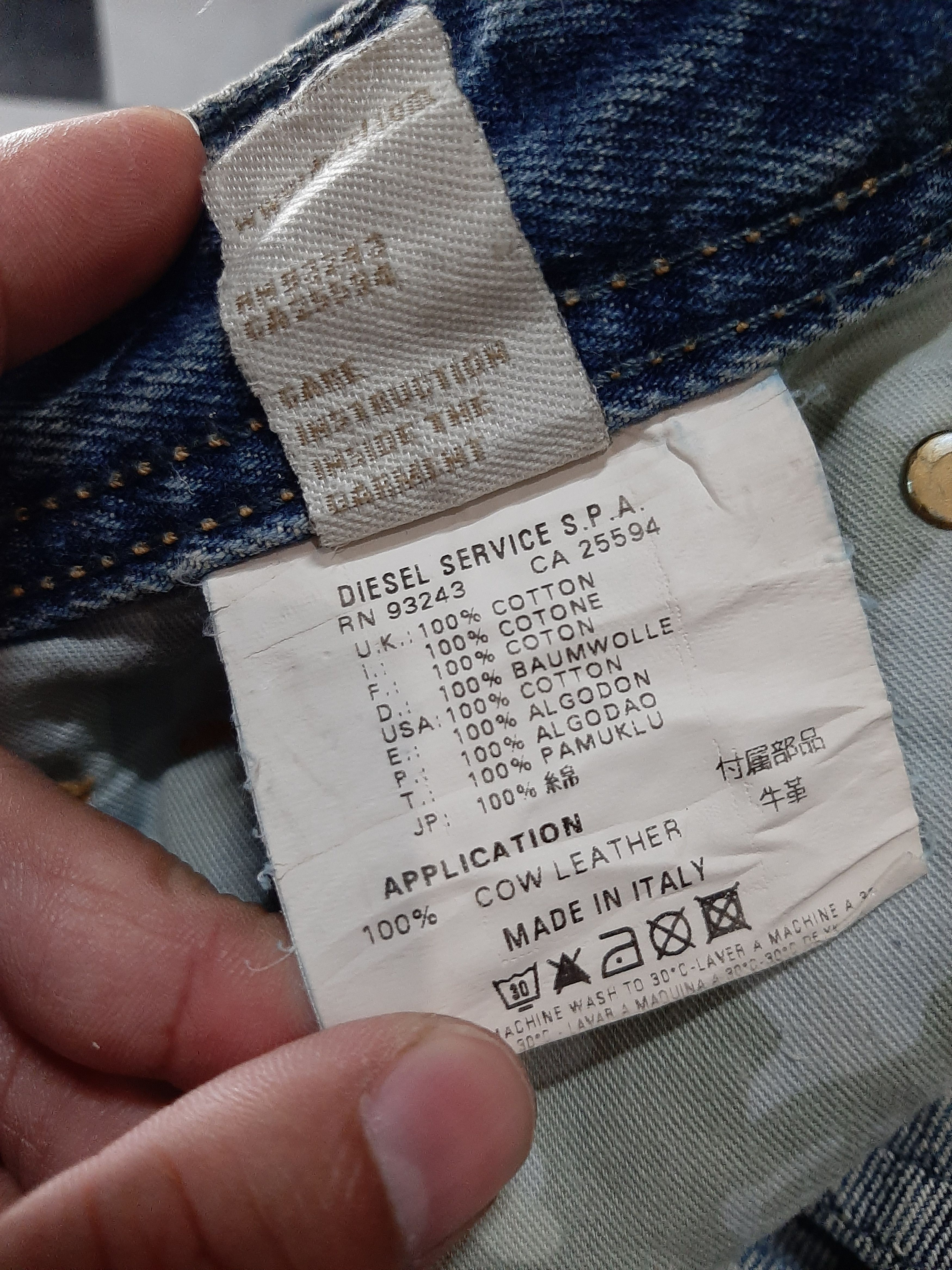 Diesel DIESEL HEEVEN DISTRESSED DENIM NICE DESIGN 👌 Size US 34 / EU 50 - 15 Thumbnail