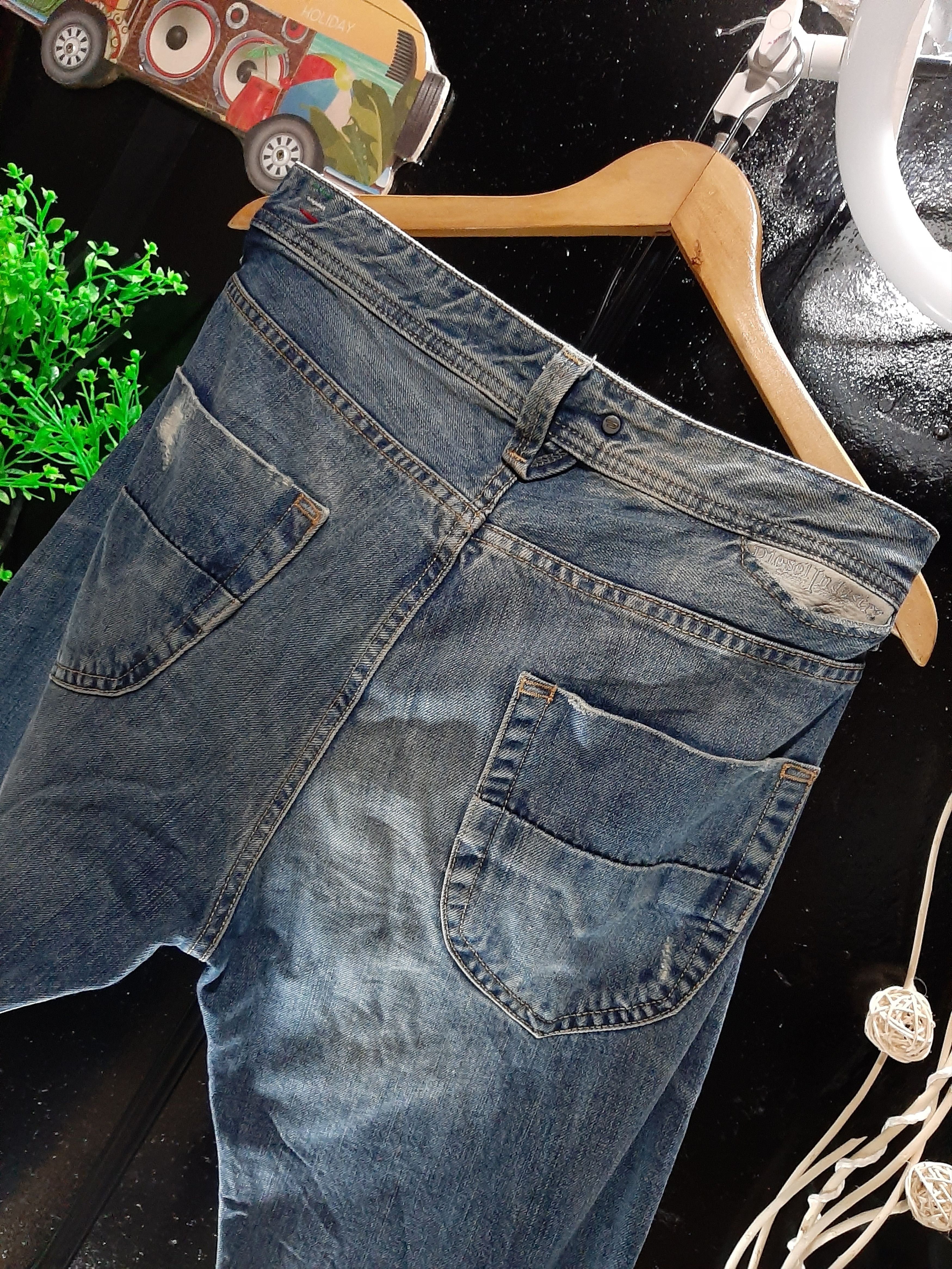 Diesel DIESEL HEEVEN DISTRESSED DENIM NICE DESIGN 👌 Size US 34 / EU 50 - 8 Thumbnail