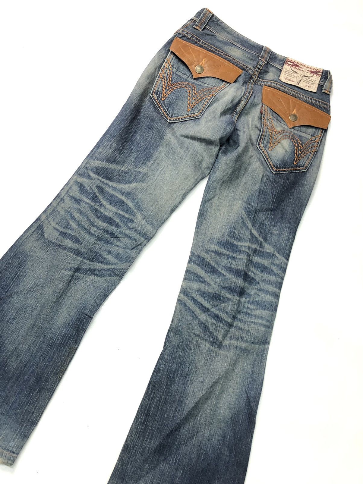 Edwin × Vintage VINTAGE EDWIN BLUE WASH DISSTRESSED DENIM Size US 30 / EU 46 - 10 Thumbnail