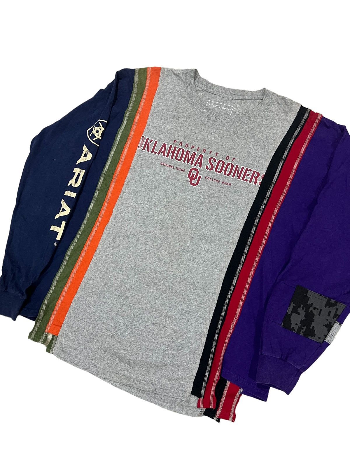image of Archival Clothing x Needles Grailfw16 Rebuild By Needles in Red/Navy, Men's (Size Large)