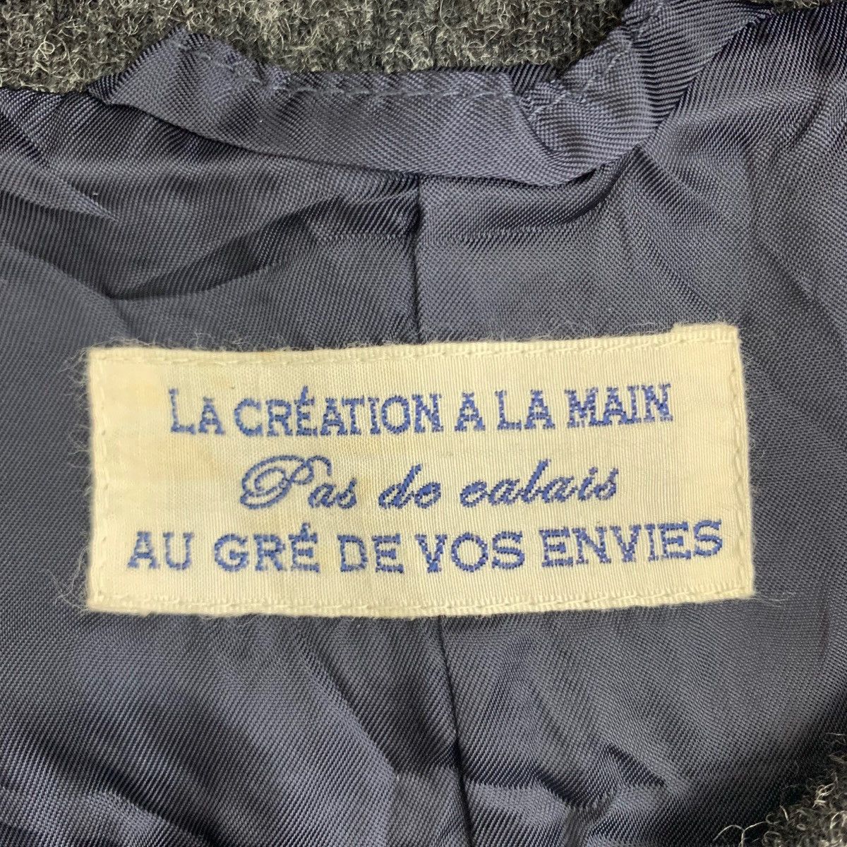 Designer × Japanese Brand × Vintage Vintage La Creation A La Main Wool Long Coat Size US S / EU 44-46 / 1 - 5 Thumbnail