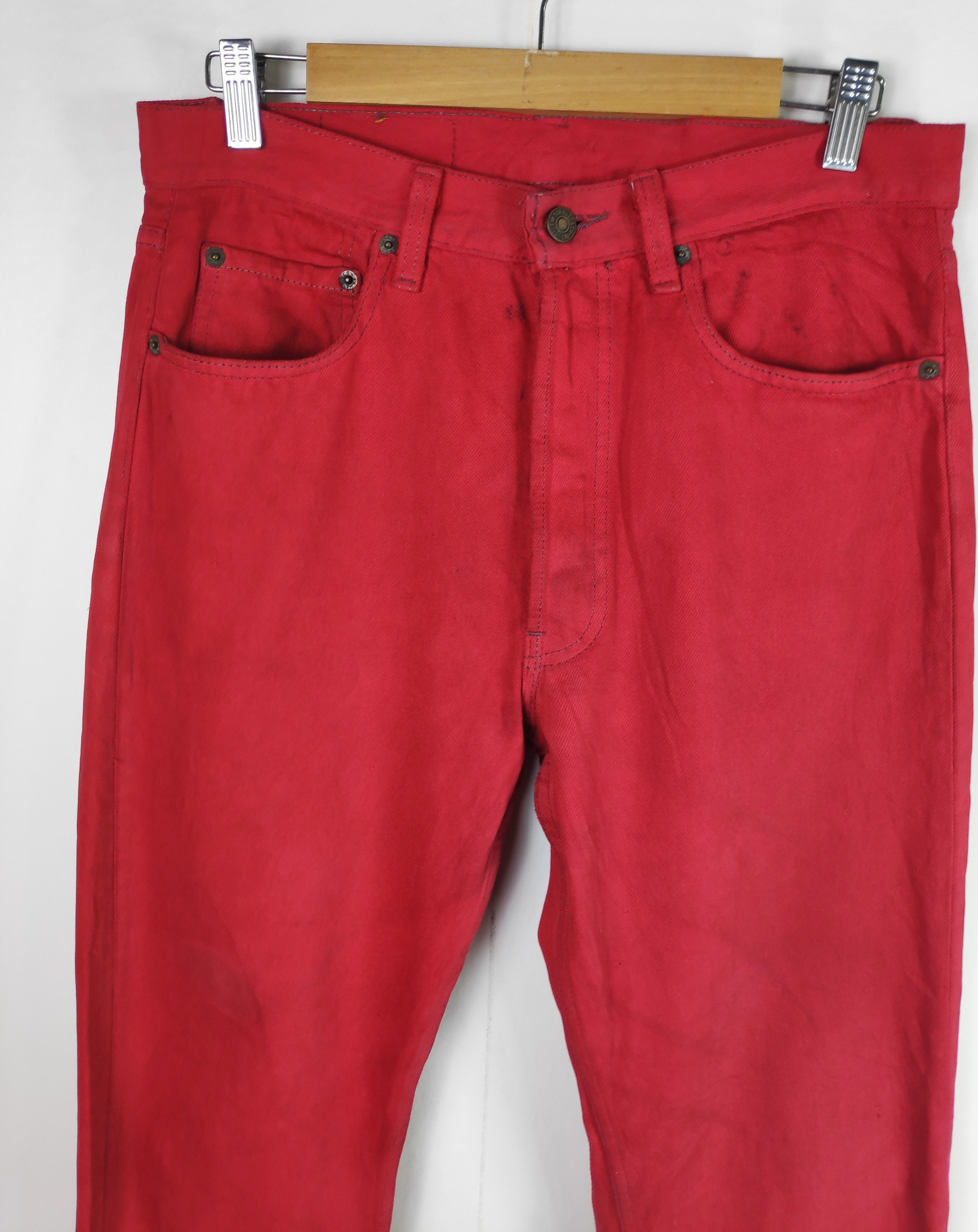 Levi's Vintage Levis 501 Red Jeans Denim levis 501 USA Hypebeast Size US 32 / EU 48 - 4 Thumbnail