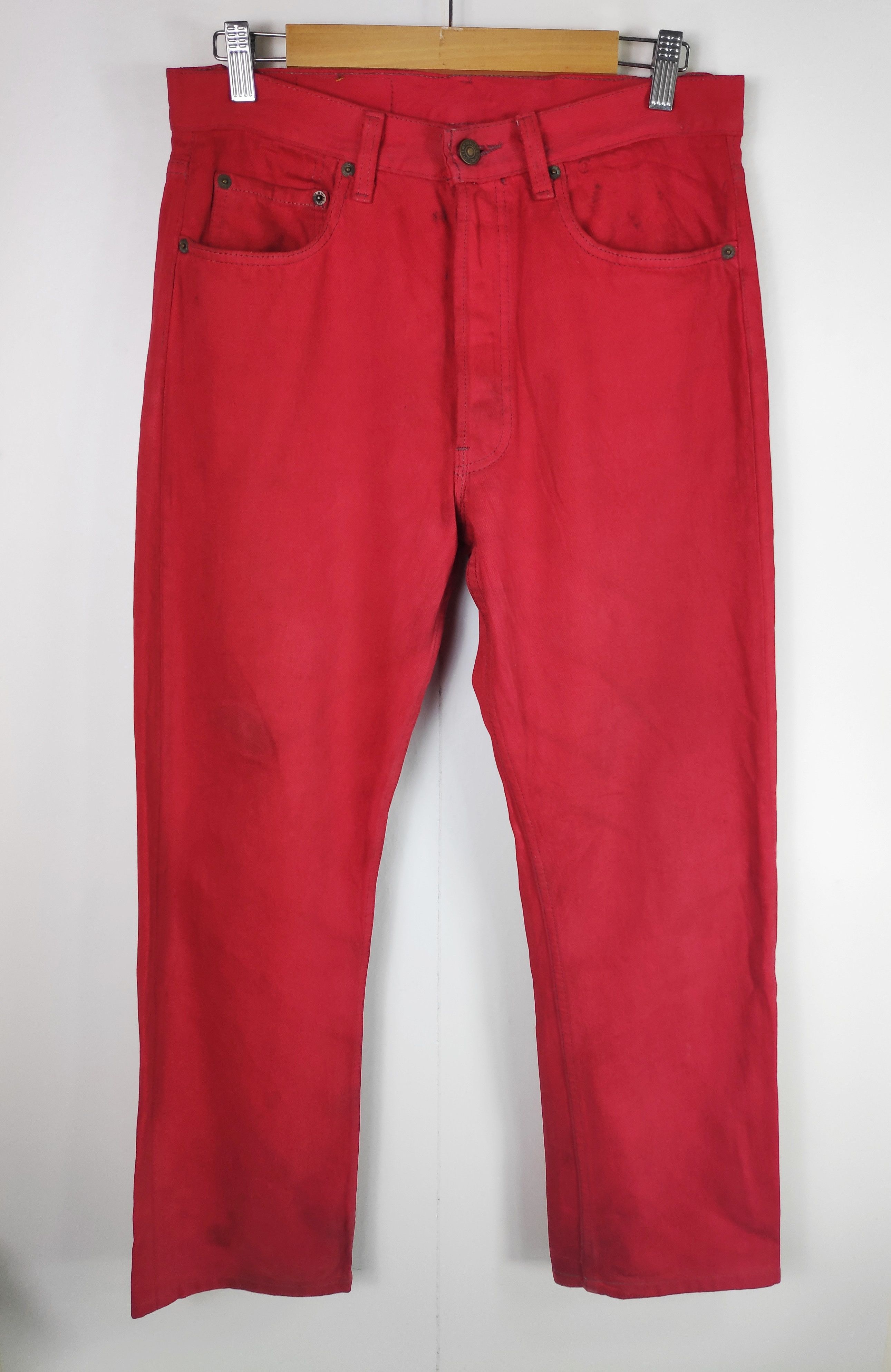 Levi's Vintage Levis 501 Red Jeans Denim levis 501 USA Hypebeast Size US 32 / EU 48 - 1 Thumbnail
