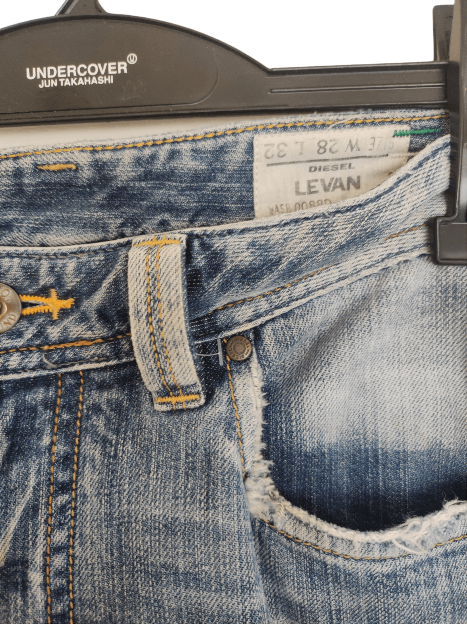 Diesel × Vintage Diesel Industries Diesel Levan Distressed Patched Denim Size US 30 / EU 46 - 11 Thumbnail