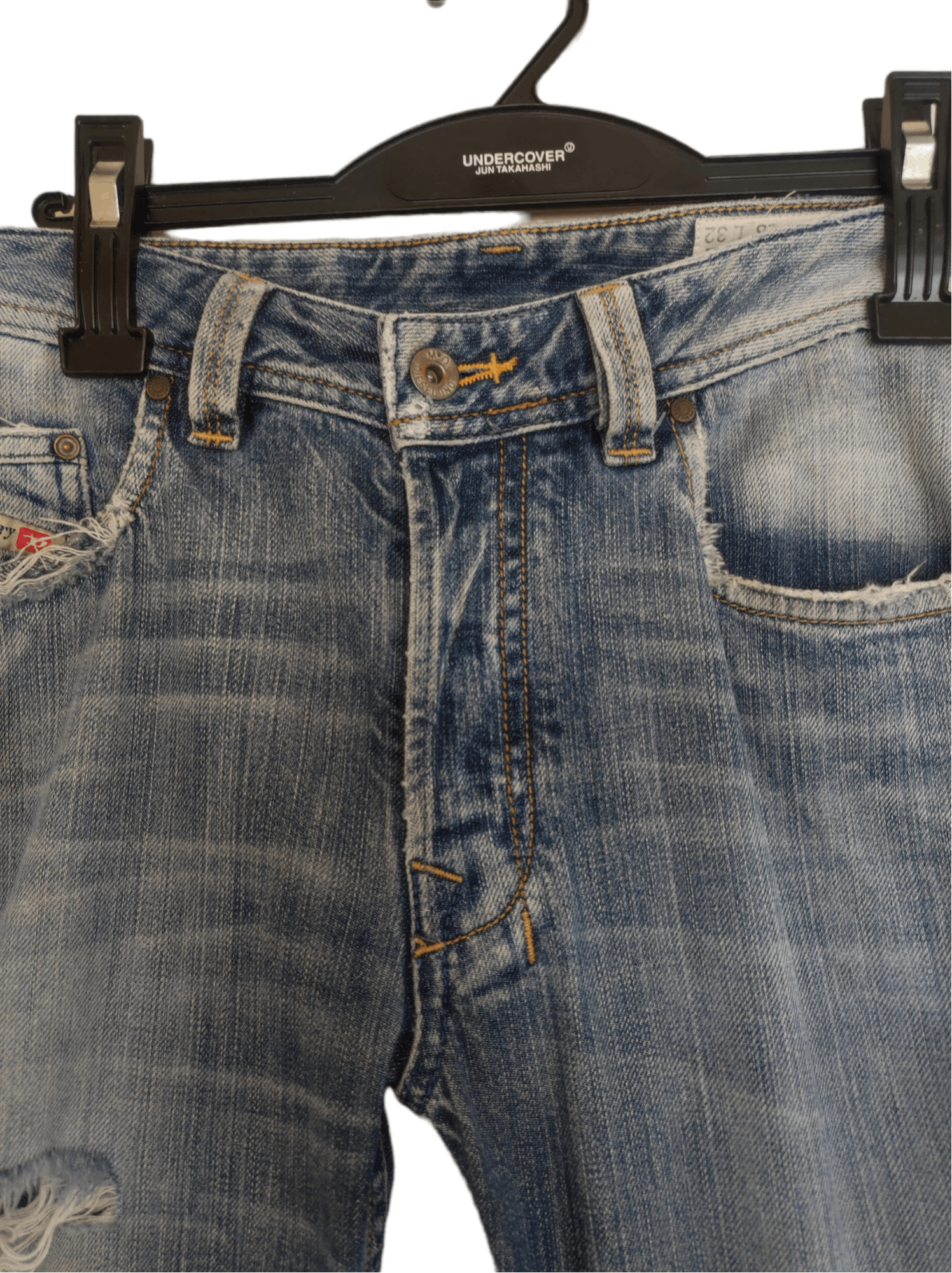 Diesel × Vintage Diesel Industries Diesel Levan Distressed Patched Denim Size US 30 / EU 46 - 9 Thumbnail