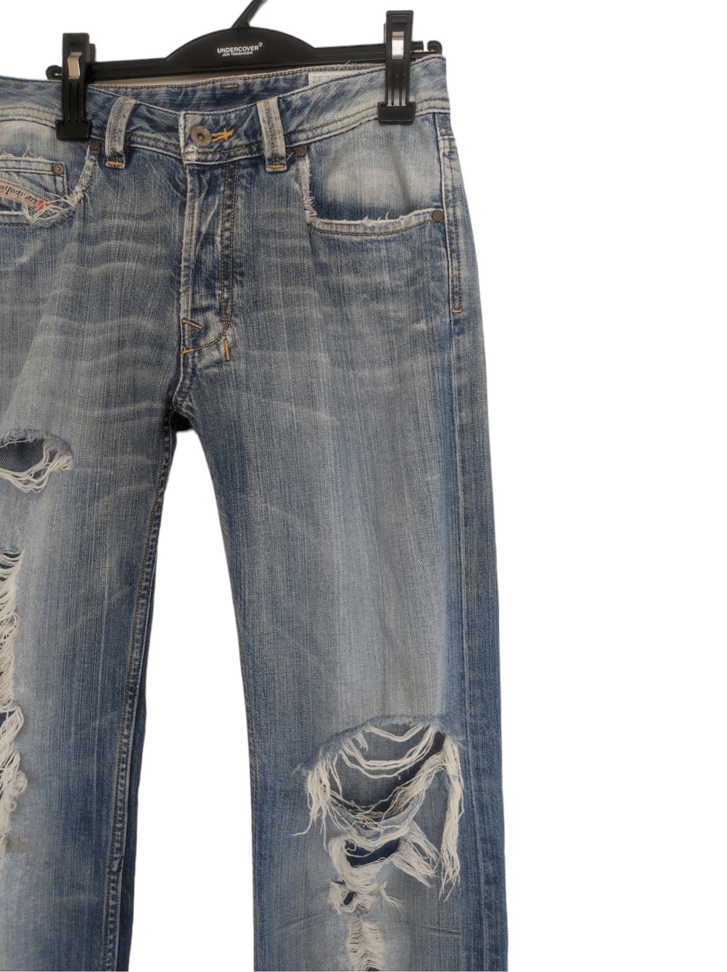 Diesel × Vintage Diesel Industries Diesel Levan Distressed Patched Denim Size US 30 / EU 46 - 5 Thumbnail