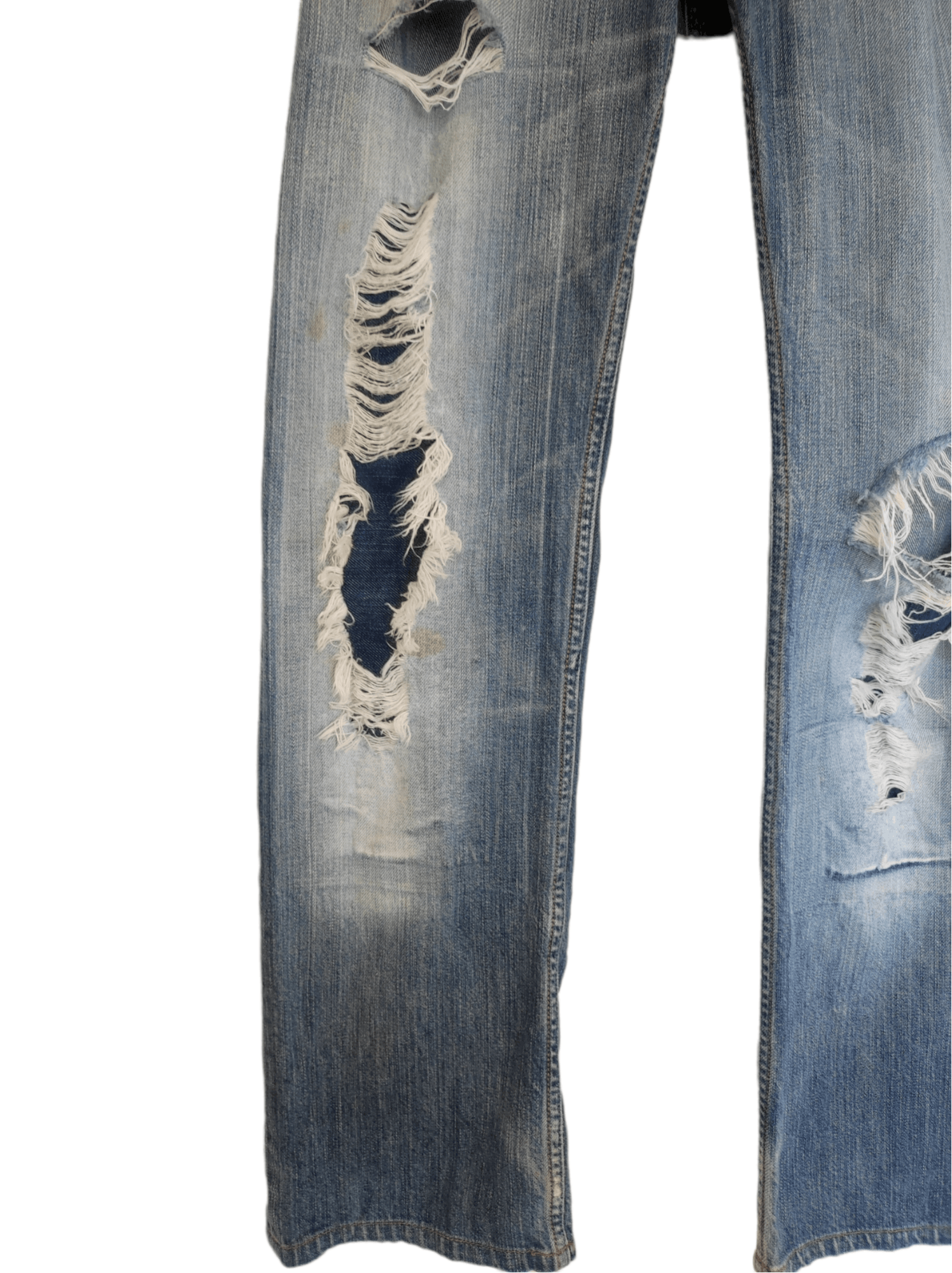 Diesel × Vintage Diesel Industries Diesel Levan Distressed Patched Denim Size US 30 / EU 46 - 3 Thumbnail