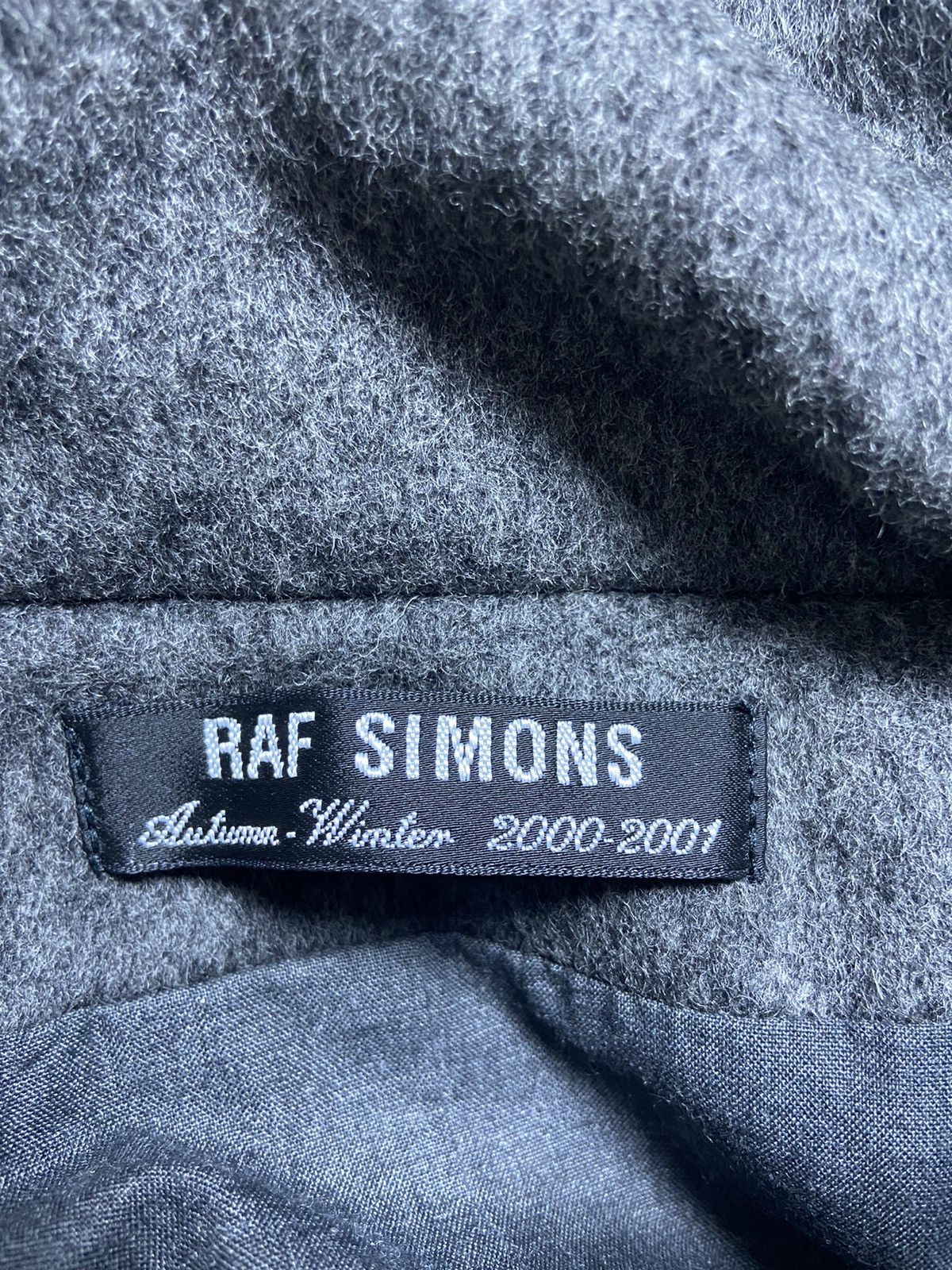 Raf Simons 48 Raf Simons aw00 CONFUSION alpaca wool zip up hoodie coat Size US M / EU 48-50 / 2 - 4 Thumbnail