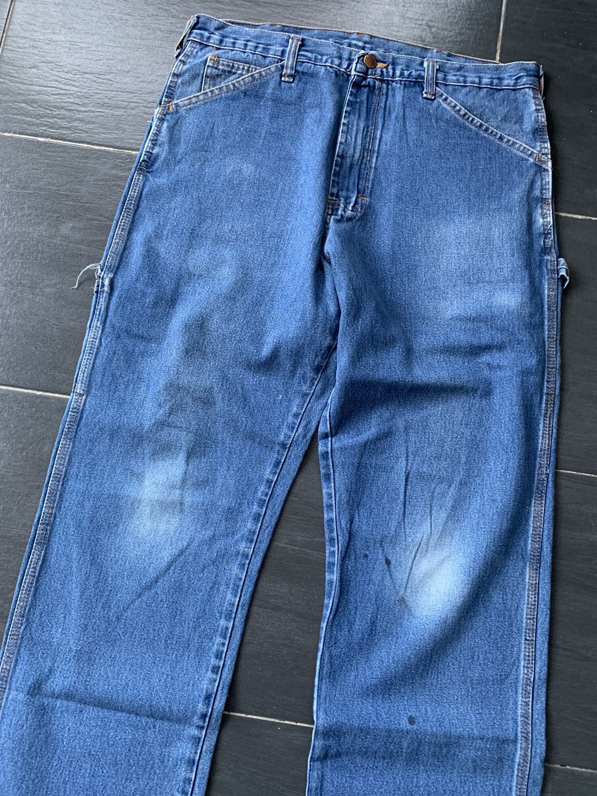 Vintage Vintage 70's Round House Carpenter Denim Size US 33 - 3 Thumbnail
