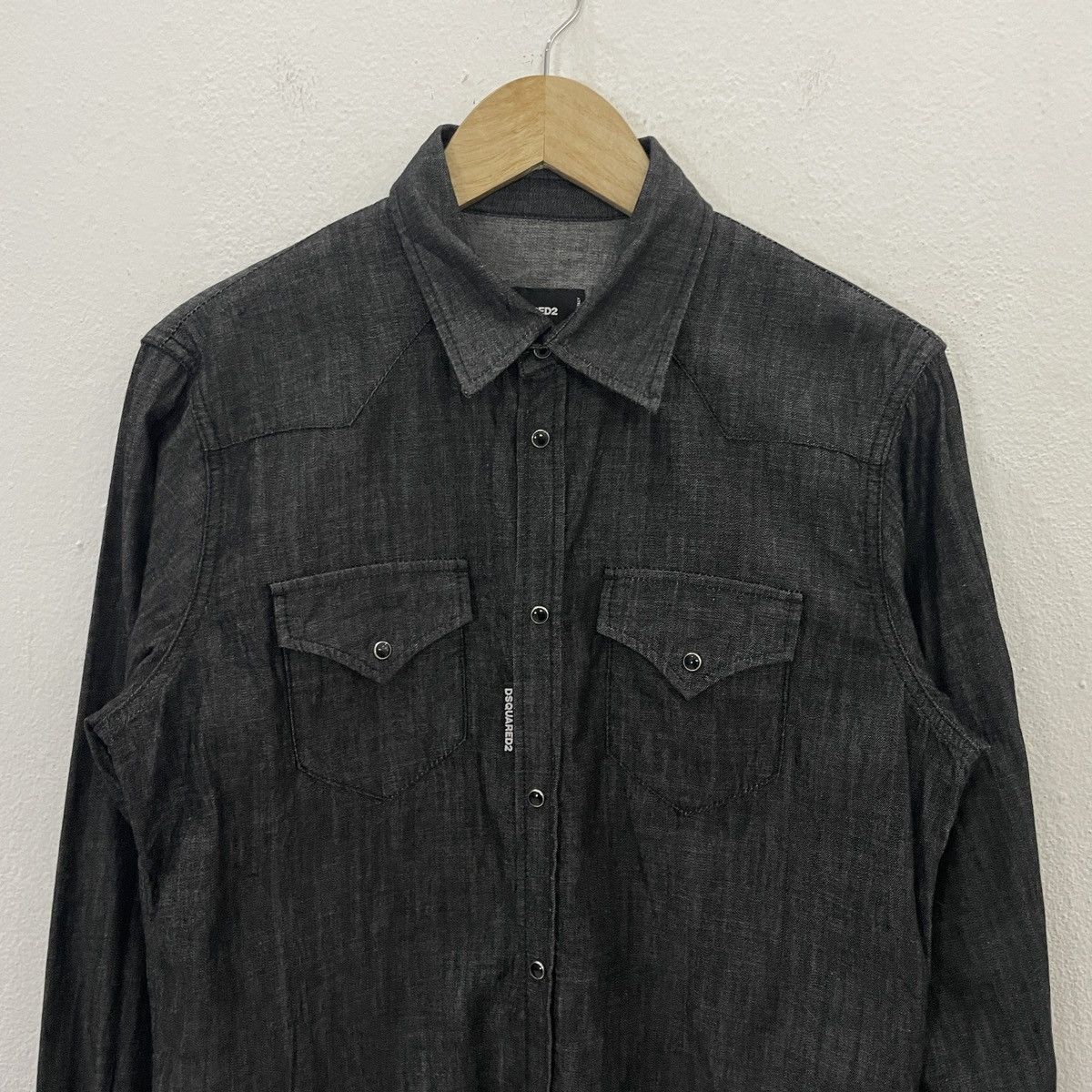 Dsquared2 Vintage Dsquared2 Button Ups Denim Tee Size US M / EU 48-50 / 2 - 4 Thumbnail