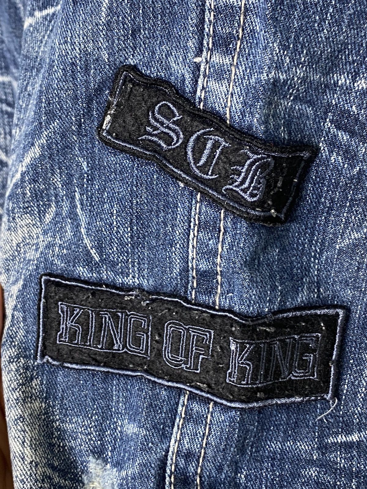 Japanese Brand Vintage Gauch Bon Patchwork BondageTactical Denim / Hysteric Size US 31 - 5 Thumbnail