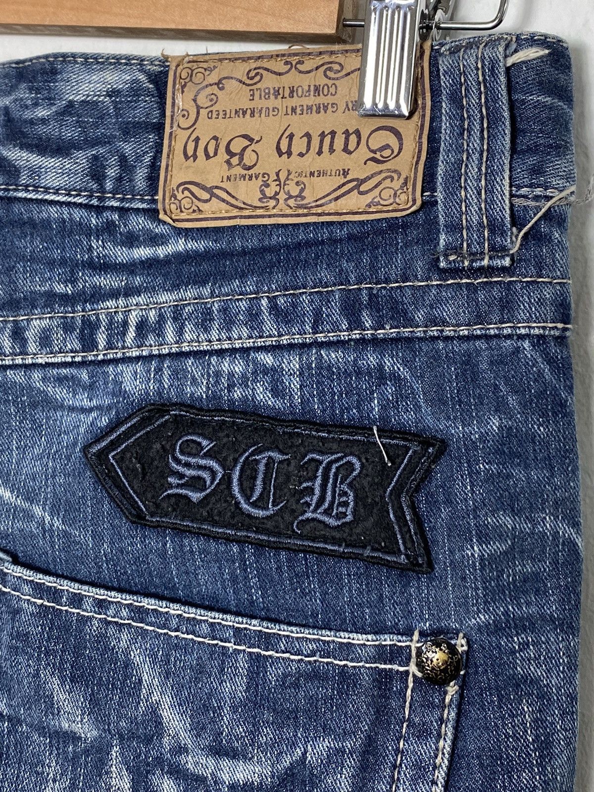 Japanese Brand Vintage Gauch Bon Patchwork BondageTactical Denim / Hysteric Size US 31 - 10 Thumbnail