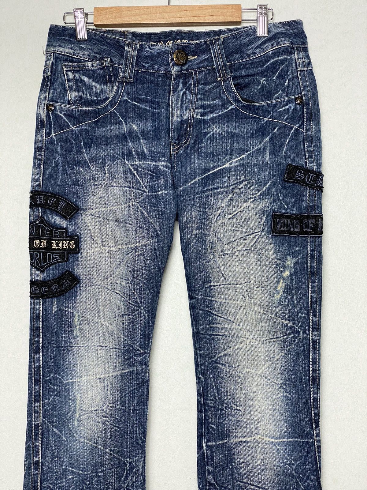 Japanese Brand Vintage Gauch Bon Patchwork BondageTactical Denim / Hysteric Size US 31 - 3 Thumbnail
