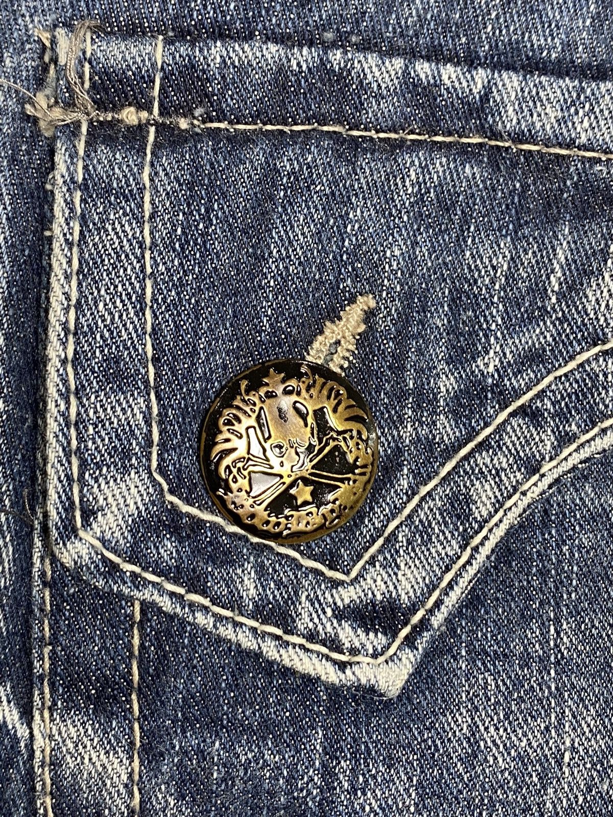 Japanese Brand Vintage Gauch Bon Patchwork BondageTactical Denim / Hysteric Size US 31 - 9 Thumbnail