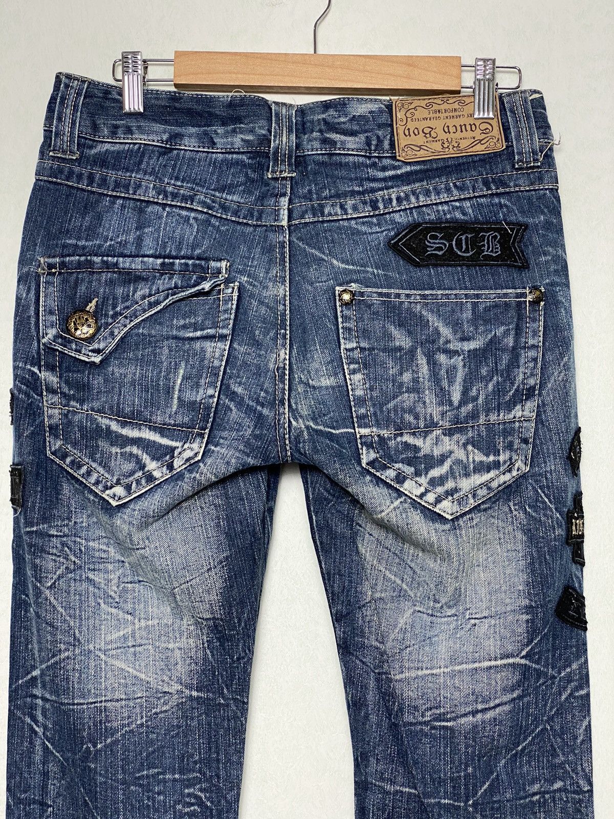 Japanese Brand Vintage Gauch Bon Patchwork BondageTactical Denim / Hysteric Size US 31 - 8 Thumbnail