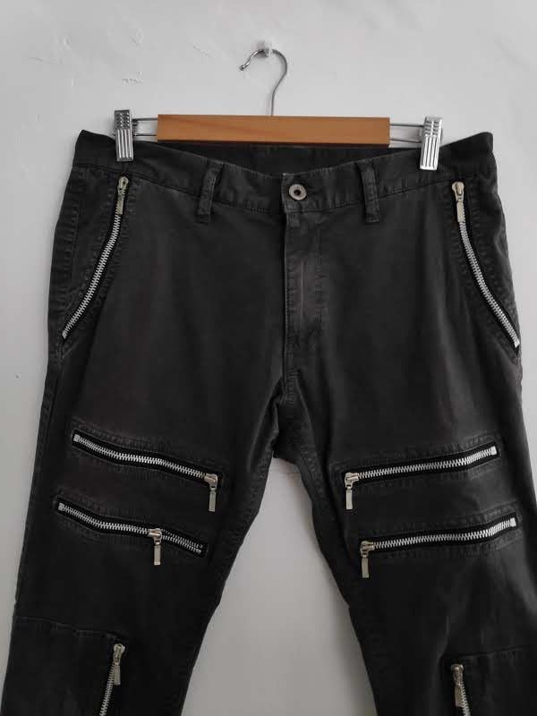 If Six Was Nine × Japanese Brand × Seditionaries Bexist Zipper Punk Bondage Skinny Multi Zipper biker jeans Size US 32 / EU 48 - 1 Thumbnail