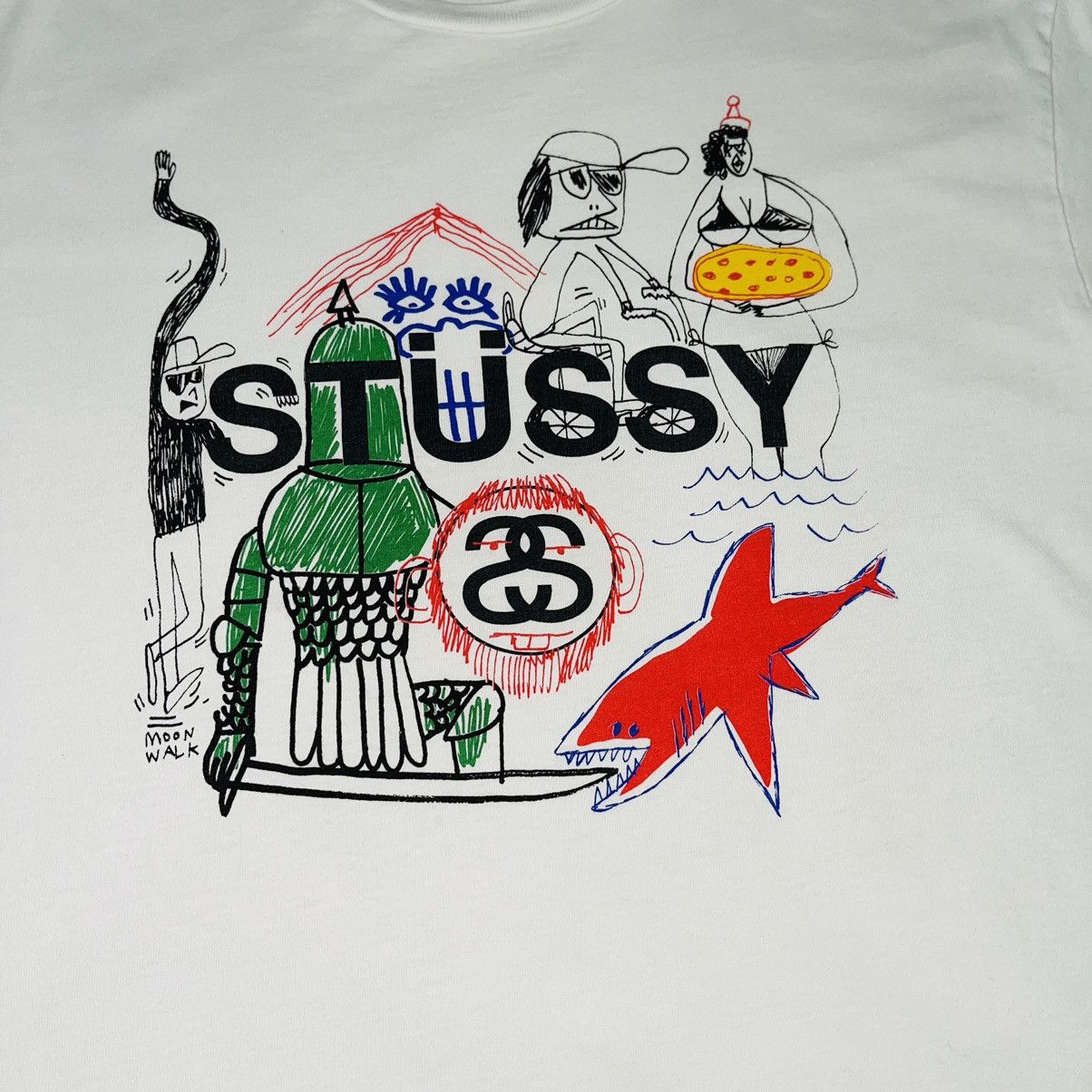 Stussy Stussy Drawing T Shirt Size US L / EU 52-54 / 3 - 2 Thumbnail