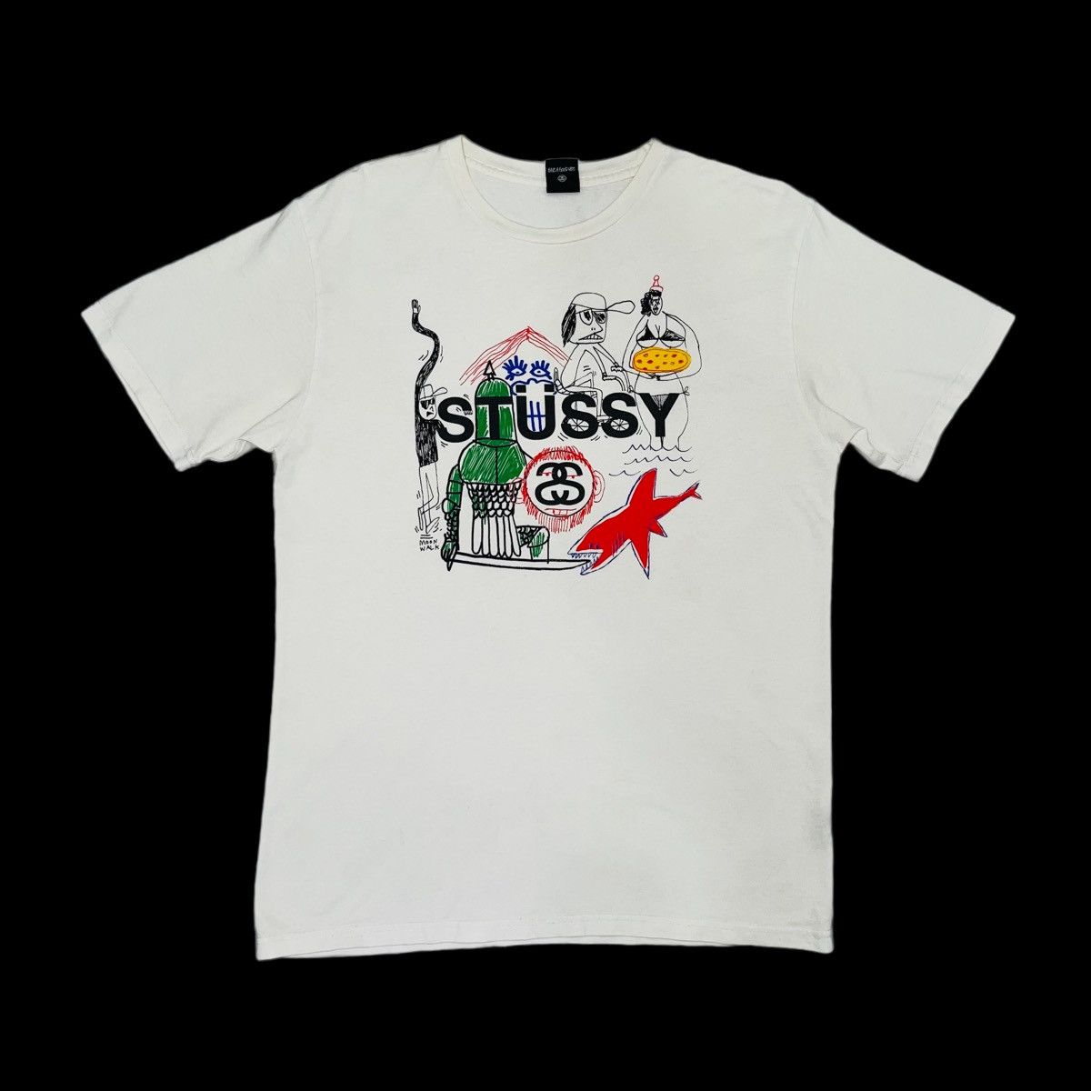Stussy Stussy Drawing T Shirt Size US L / EU 52-54 / 3 - 1 Thumbnail