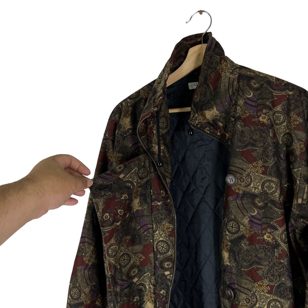 Japanese Brand VINTAGE DOUBLE BREAST NAVAJO AZTEC DESIGN JACKET Size US M / EU 48-50 / 2 - 9 Thumbnail