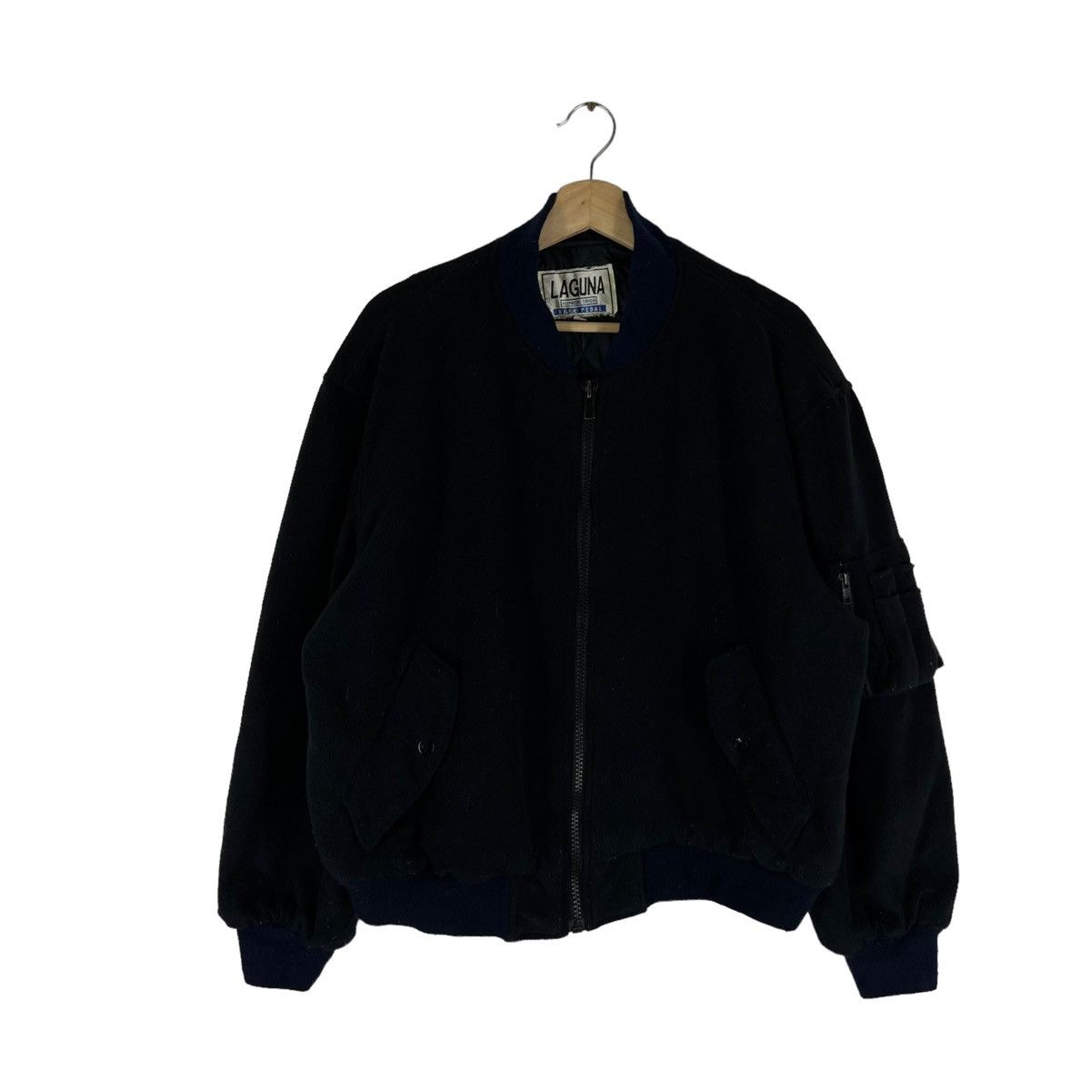 VINTAGE WOOL BOMBER JACKET LAGUNA JAPAN MADE - Main Image