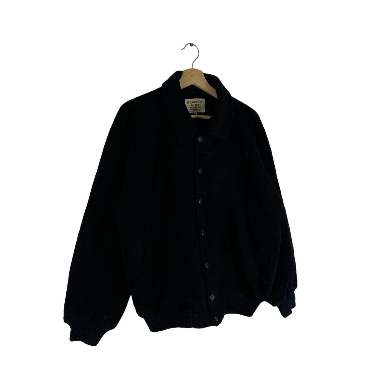 Japanese Brand VINTAGE WOOL VARSITY JACKET KEARNEYHOUSE ISSEY MIYAKE DESIGN Size US M / EU 48-50 / 2 - 2 Thumbnail